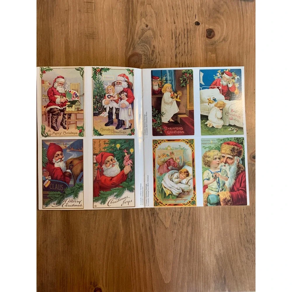 Old-Fashioned Christmas Postcards 24 Postcards Vintage Gabriella Oldham 1989